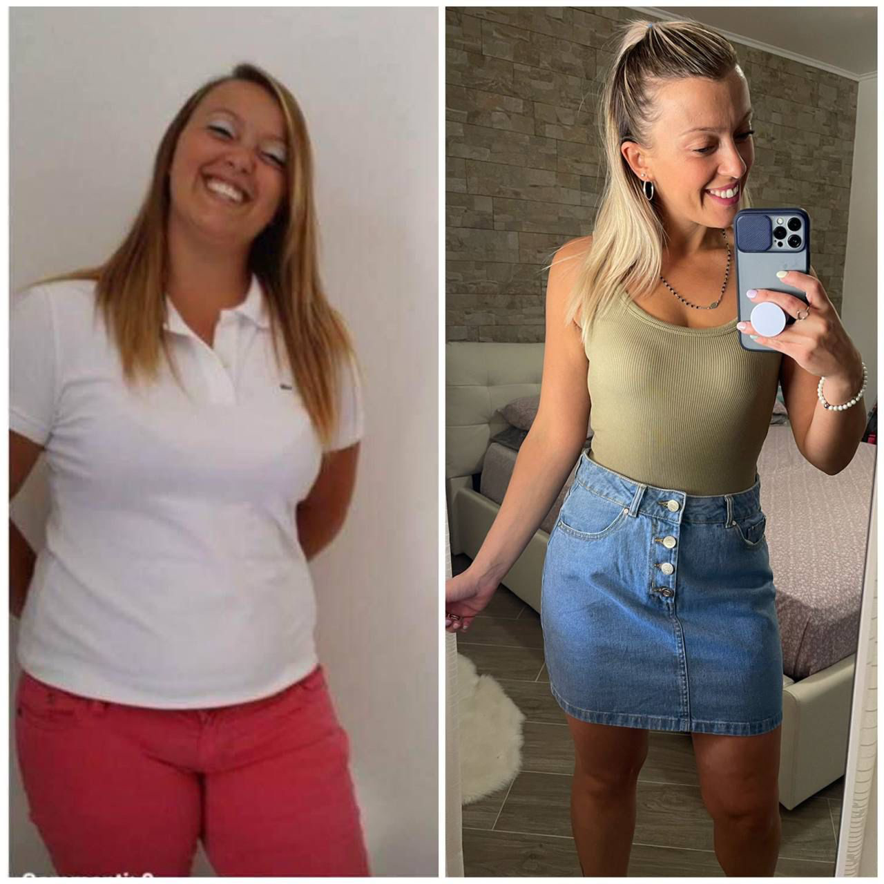 Testimonianza prima e dopo