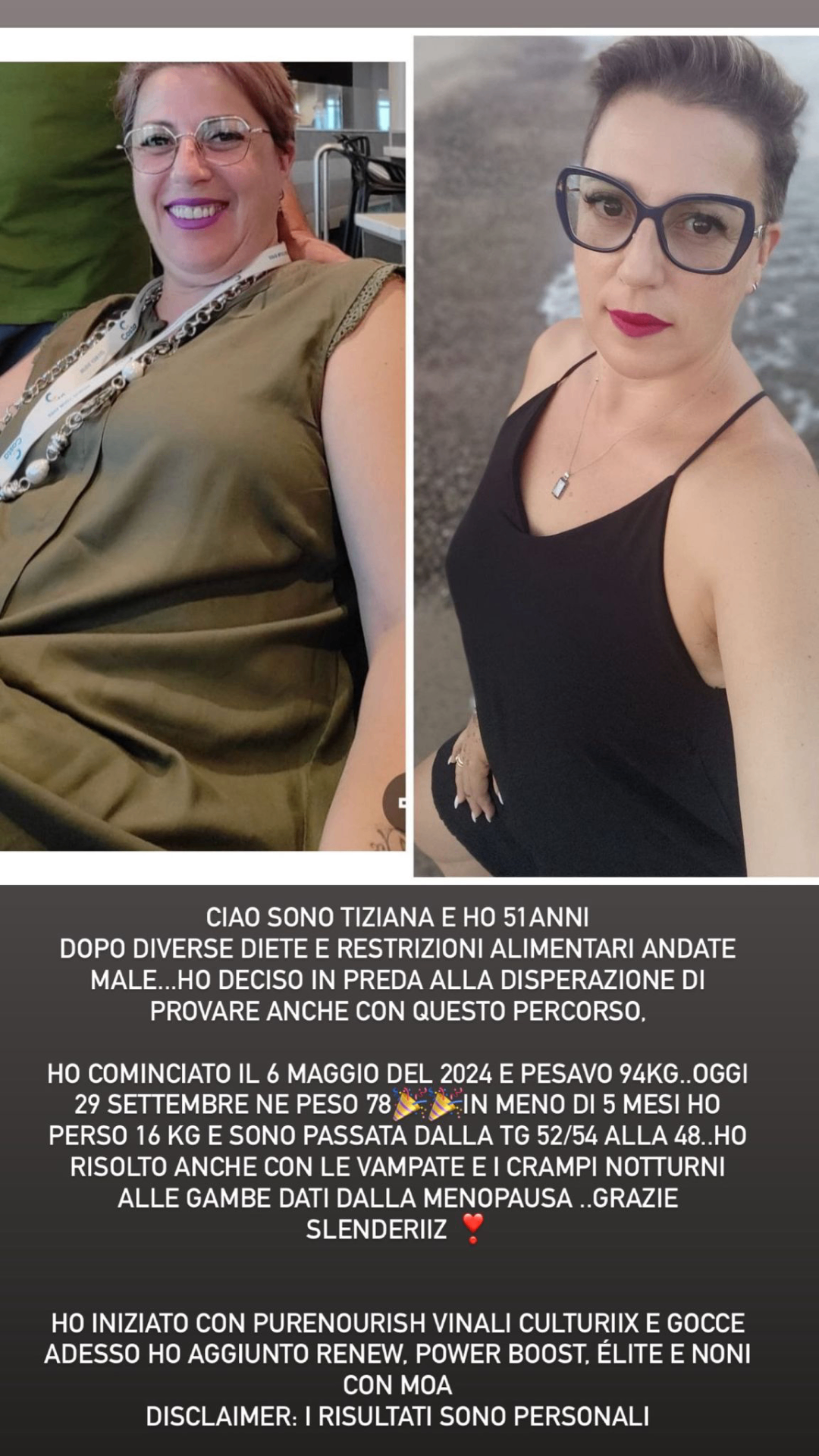 Testimonianza condivisa dalla community